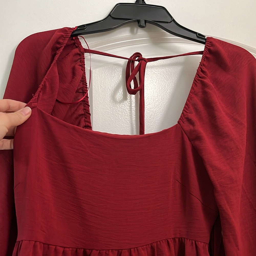 Red mini dress - Picture 2 of 6